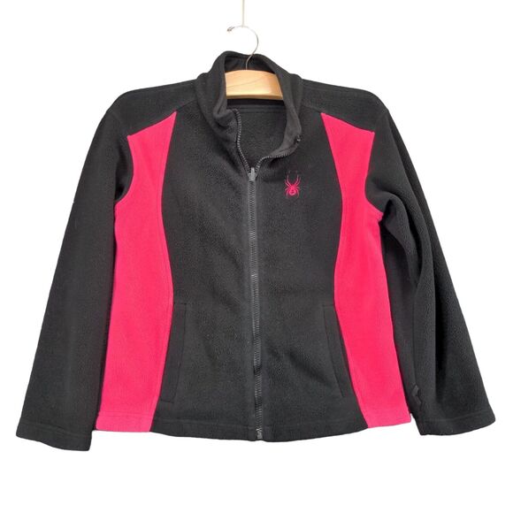 Spyder Kids Girs Long Sleeve Full Zip Core Sweater Jacket Pink Size 10 - Picture 1 of 12
